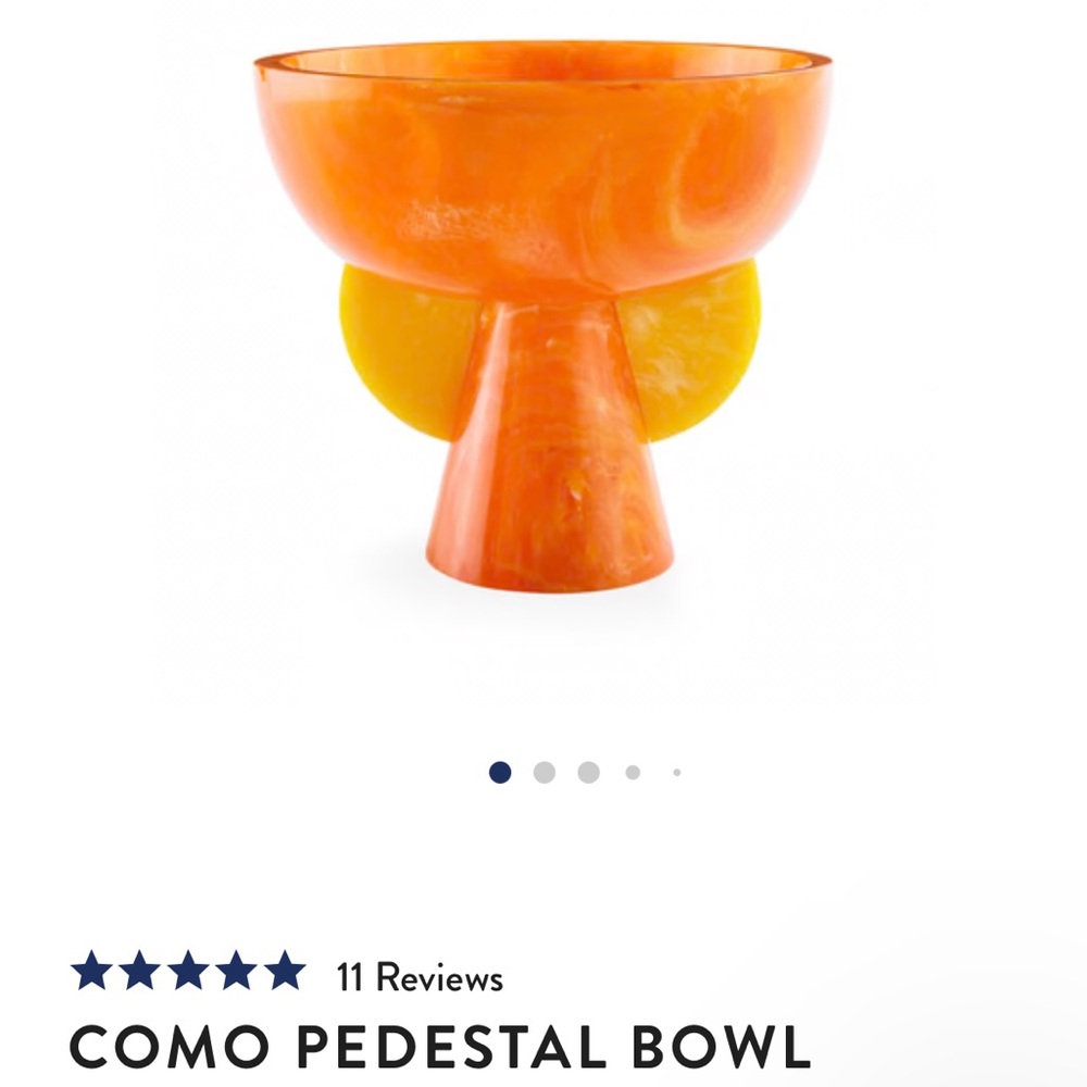Jonathan Adler Orange and Yellow Decorative Bowl